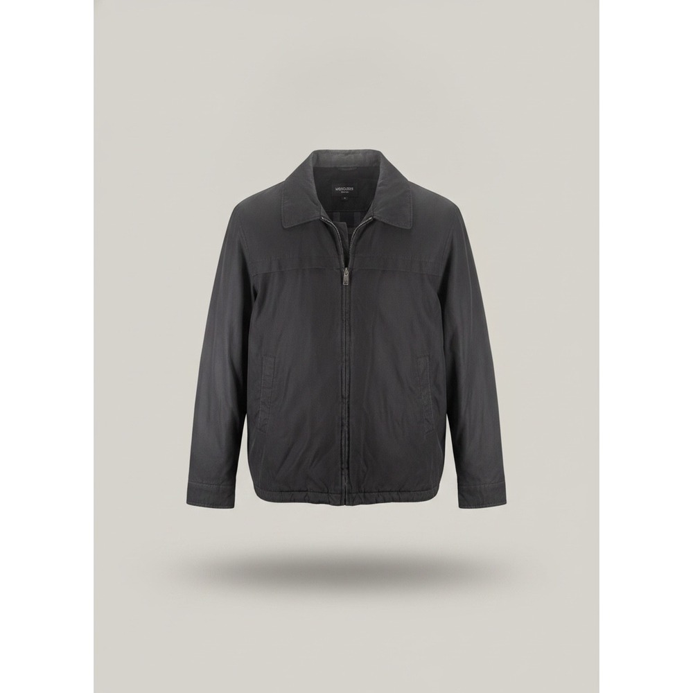 Dockers‎ Mens XXL Black Full Zip Plaid Lined Insulated Bomber Jacket Coat